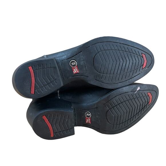 Tony Lama Black Leather Cowboy Boots ZR Oil Resistant Men’s Size 10EE Extra Wide - Picture 8 of 11